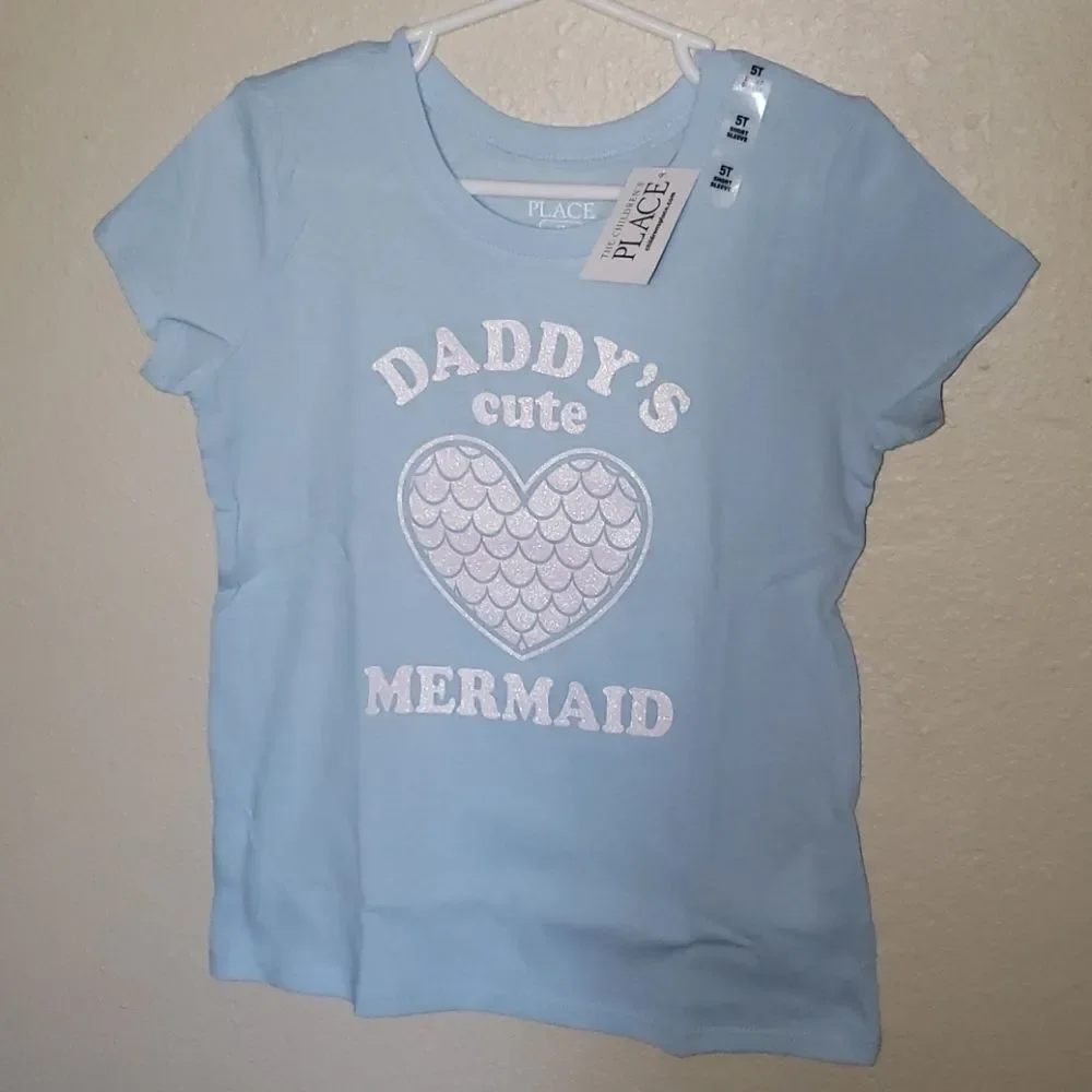 NWT Childrens place daddy cute mermaid sz 5t